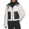 imageLevis Womens Shorty Reversible Sherpa Faux Leather JacketBlackCream