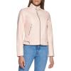imageLevis womens Faux Leather Motocross Racer Jacket Standard and PlusScallop Shell Latch Collar
