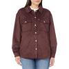 imageLevis womens Soft Faux Suede Shirt Jacket Standard ampamp Plus SizesBurgundy