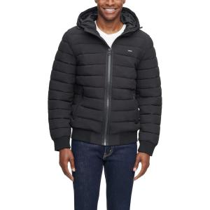 imageLevis Mens Hooded Quilted Heavyweight Bomber JacketBlack