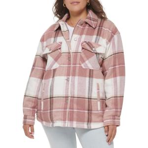 imageLevis Womens Casual Fashion Shirt JacketCameo Pink Plaid