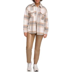 imageLevis Womens Casual Fashion Shirt JacketNew Light GreyCamel