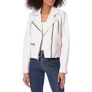 imageLevis Womens Cropped Faux Leather Motorcycle JacketBlush