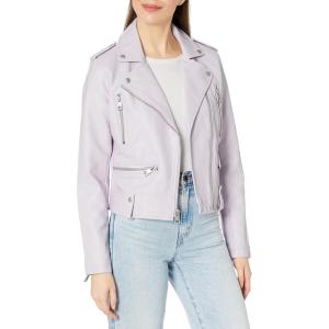 imageLevis Womens Cropped Faux Leather Motorcycle JacketLilac