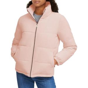 imageLevis Womens Zoe Corduroy Puffer Jacket Standard ampamp Plus SizesBaby Pink Corduroy