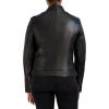 imageCole Haan Womens Racer with Quilted Panels Leather JacketBlack