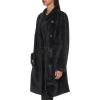 imageDKNY Womens WoolBlend Buttonup Asymmetrical OvercoatBlack