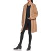 imageDKNY Womens WoolBlend Buttonup Asymmetrical OvercoatCamel