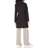 imageKENNETH COLE Womens Wool Coat ASYMMETRICAL CLASSIC BLACK Medium