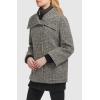 imageKenneth Cole Womens Inner Quilted Bib Novelty Tweed Wool CoatBlk Multi