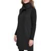 imageKenneth Cole Womens Military Wool Blend OvercoatOversized Collar Black