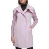 imageKenneth Cole Womens Military Wool Blend OvercoatOversized Collar Lilac