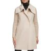 imageKenneth Cole Womens Military Wool Blend OvercoatOversized Collar Oat