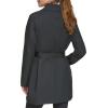 imageKenneth Cole Womens Trench Coat with Waist Tie Belt and Notch CollarBlack