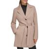 imageKenneth Cole Womens Trench Coat with Waist Tie Belt and Notch CollarKhaki