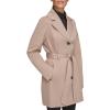 imageKenneth Cole Womens Trench Coat with Waist Tie Belt and Notch CollarKhaki