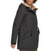 imageLevis Womens Faux Fur Lined Hooded Parka JacketBlackTan Faux Fur
