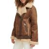 imageLevis Womens Faux Shearling MotoBrown