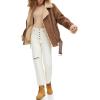 imageLevis Womens Faux Shearling MotoBrown