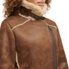 imageLevis Womens Faux Shearling MotoBrown