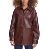 imageLevis womens Relaxed Fit Faux Leather BlazerOxblood Gloss