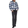 imageLevis womens Wool Blend Shorty Shirt JacketBlueWhite Check Plaid