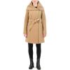 imageCole Haan Womens Asymmetric Belted CoatBeige