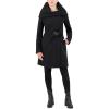 imageCole Haan Womens Asymmetric Belted CoatBlack