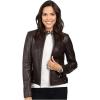 imageCole Haan Womens Racer with Quilted Panels Leather JacketDeep Espresso