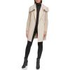 imageKenneth Cole Womens Military Wool Blend OvercoatOversized Collar Oat
