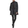imageKenneth Cole Womens Trench Coat with Waist Tie Belt and Notch CollarBlack