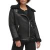imageLevis Womens Faux Shearling MotoBlack