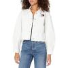 imageTommy Hilfiger Womens Everyday Trucker Denim Jean JacketWhite Rinse Wash