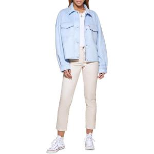 imageLevis Soft Faux Suede Shacket Dusty Blue LG