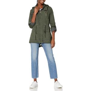imageLevis Womens Cotton Hooded Anorak Jacket Standard ampamp Plus SizesArmy Green