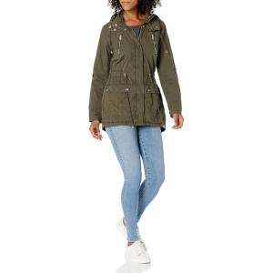 imageLevis Womens Cotton Hooded Anorak Jacket Standard ampamp Plus SizesOlive