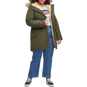 imageLevis Womens Faux Fur Lined Hooded Parka JacketOlive