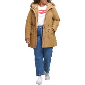 imageLevis Womens Faux Fur Lined Hooded Parka JacketTan