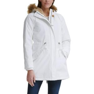 imageLevis Womens Faux Fur Lined Hooded Parka JacketWhite
