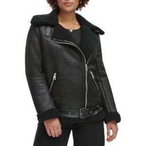 imageLevis Womens Faux Shearling MotoBlack