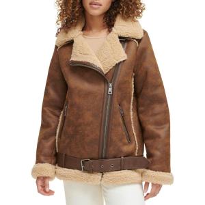 imageLevis Womens Faux Shearling MotoBrown
