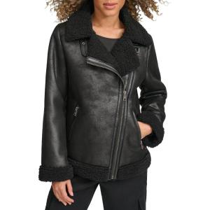 imageLevis Womens Faux Shearling MotoNew Black