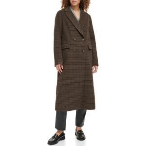 imageLevis womens Tea Length Double Breasted Blazer JacketMulti Houndstooth