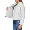 imageLevis Womens Breanna Faux Leather Puffer Jacket with Sherpa Lined CollarIce Faux Leather