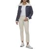 imageLevis Womens Breanna Faux Leather Puffer Jacket with Sherpa Lined CollarOdyssey Grey