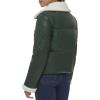 imageLevis Womens Breanna Faux Leather Puffer Jacket with Sherpa Lined CollarPine Green