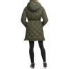 imageLevis Womens Soft Sherpa Lined Diamond Quilted Long Parka JacketArmy Green