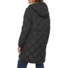 imageLevis Womens Soft Sherpa Lined Diamond Quilted Long Parka JacketBlack