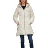 imageLevis Womens Soft Sherpa Lined Diamond Quilted Long Parka JacketCream