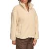 imageLevis womens Zip Up Sherpa Teddy Jacket Standard ampamp Plus SizesCrme Brulee